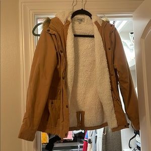 Hooded winter jacket